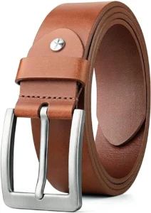 Tan Genuine Leather Belt for Men | Premium Formal & Casual Wear Belt