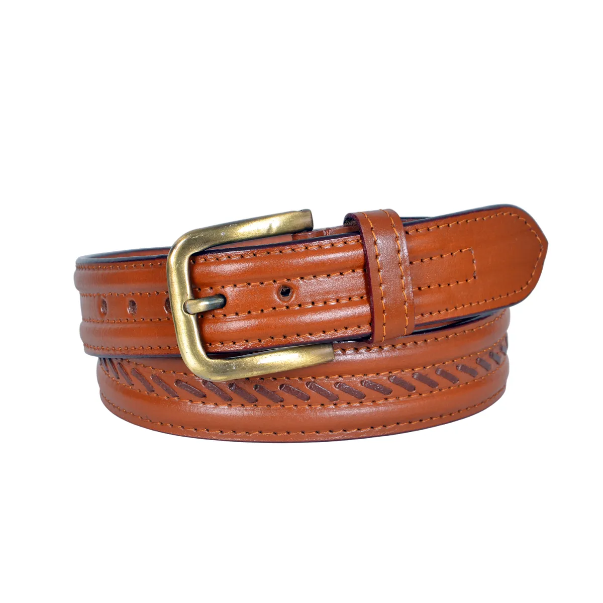 Tan Genuine Leather Belt for Men | Classic Formal & Casual Wear