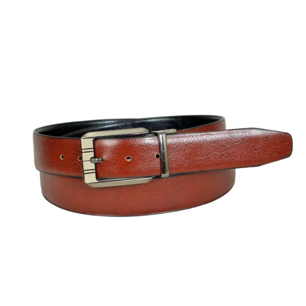 Brown Reversible Leather Belt for Men