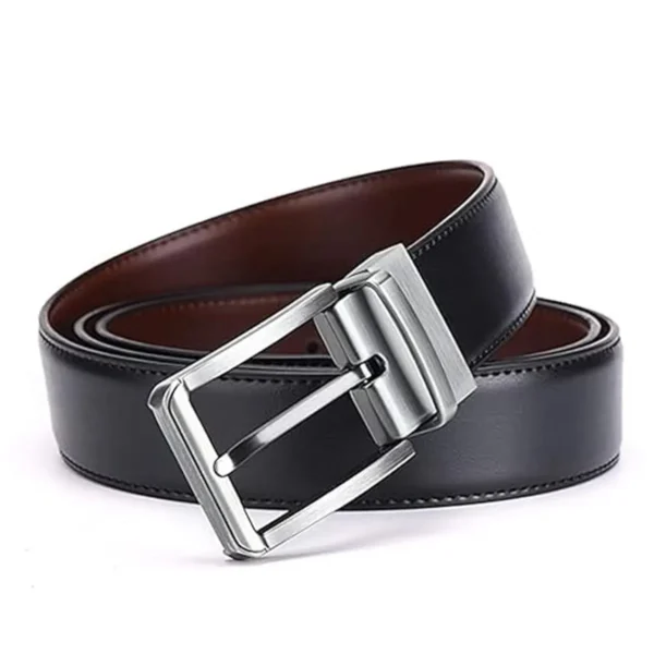 Black Leather Belt for Men | Genuine Leather Formal & Casual Belt